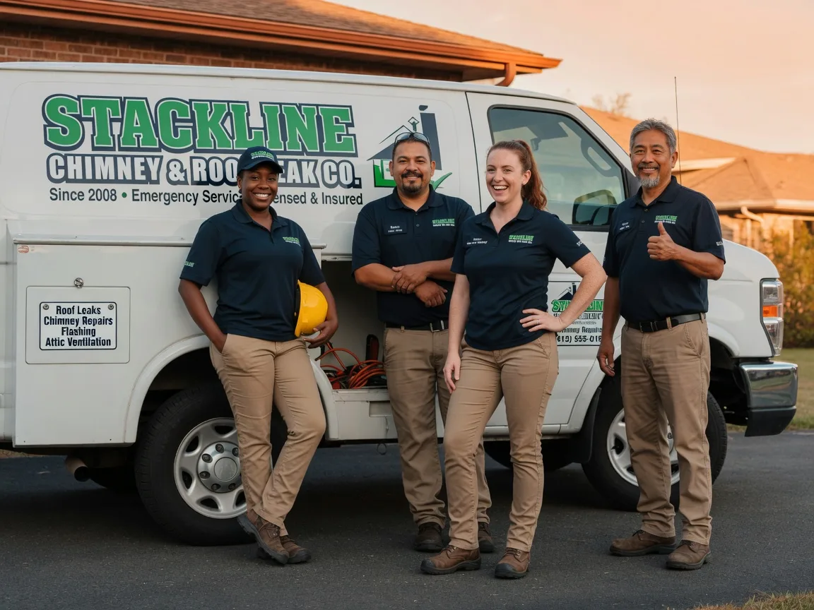 Chimney flashing repair company in Leland, NC